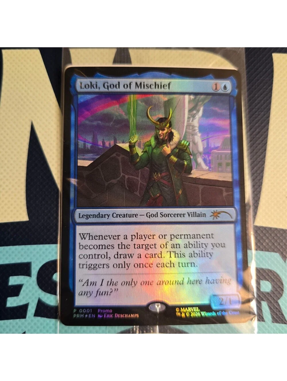SDCC 2026 PROMO CARD Loki God Of Mischief Sealed